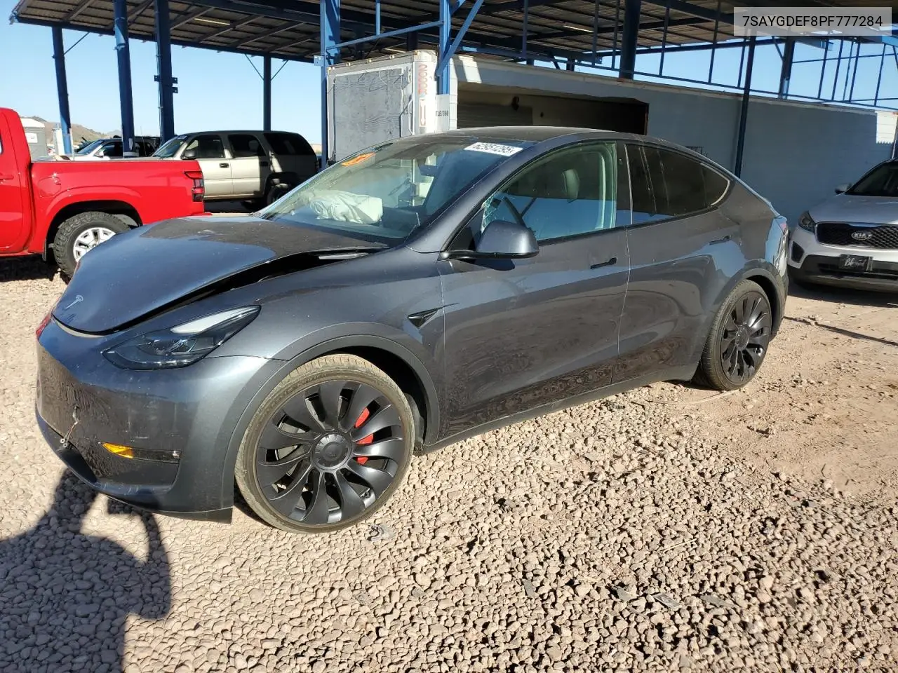 2023 Tesla Model Y VIN: 7SAYGDEF8PF777284 Lot: 62951295