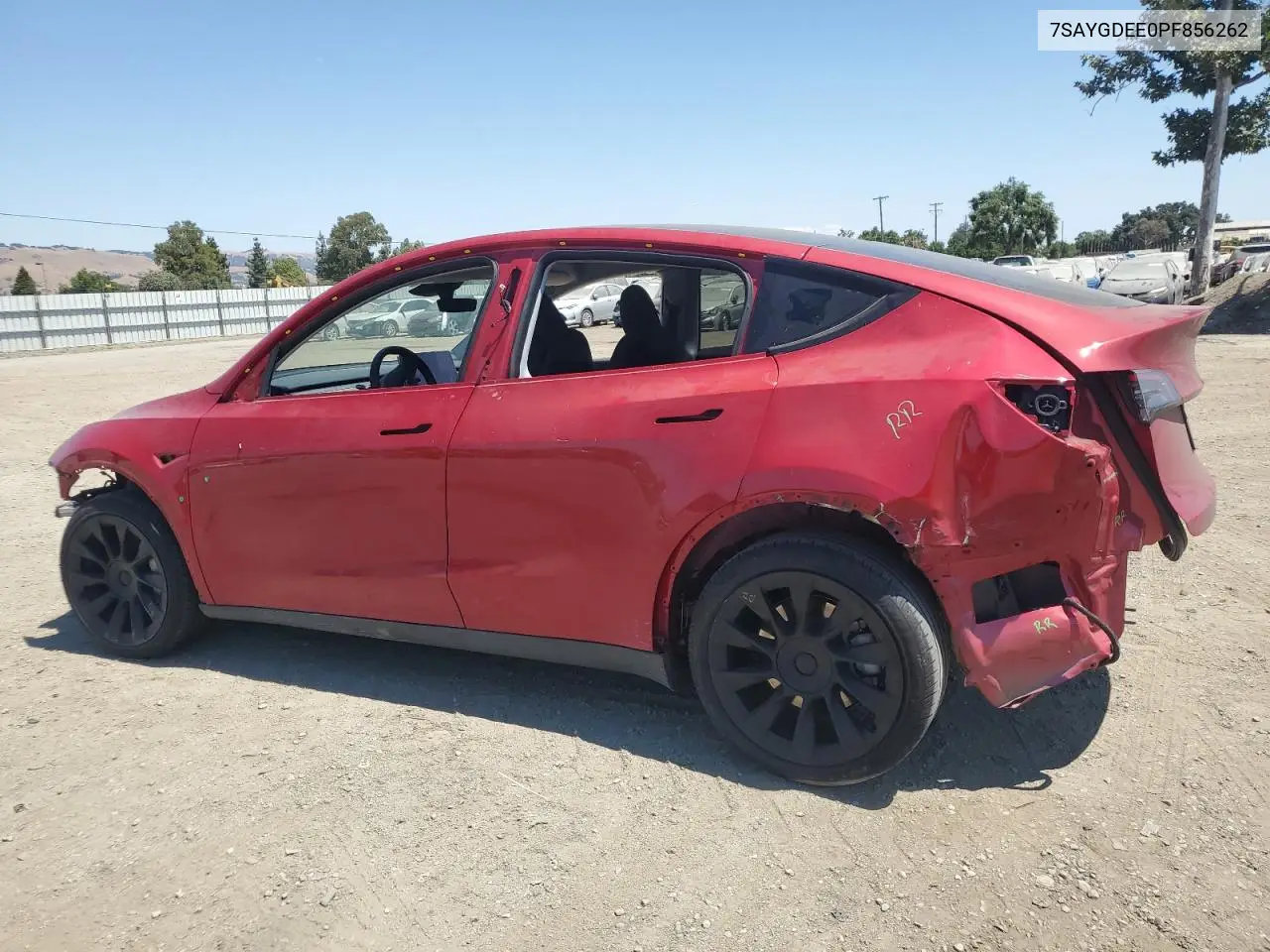 2023 Tesla Model Y VIN: 7SAYGDEE0PF856262 Lot: 63017675