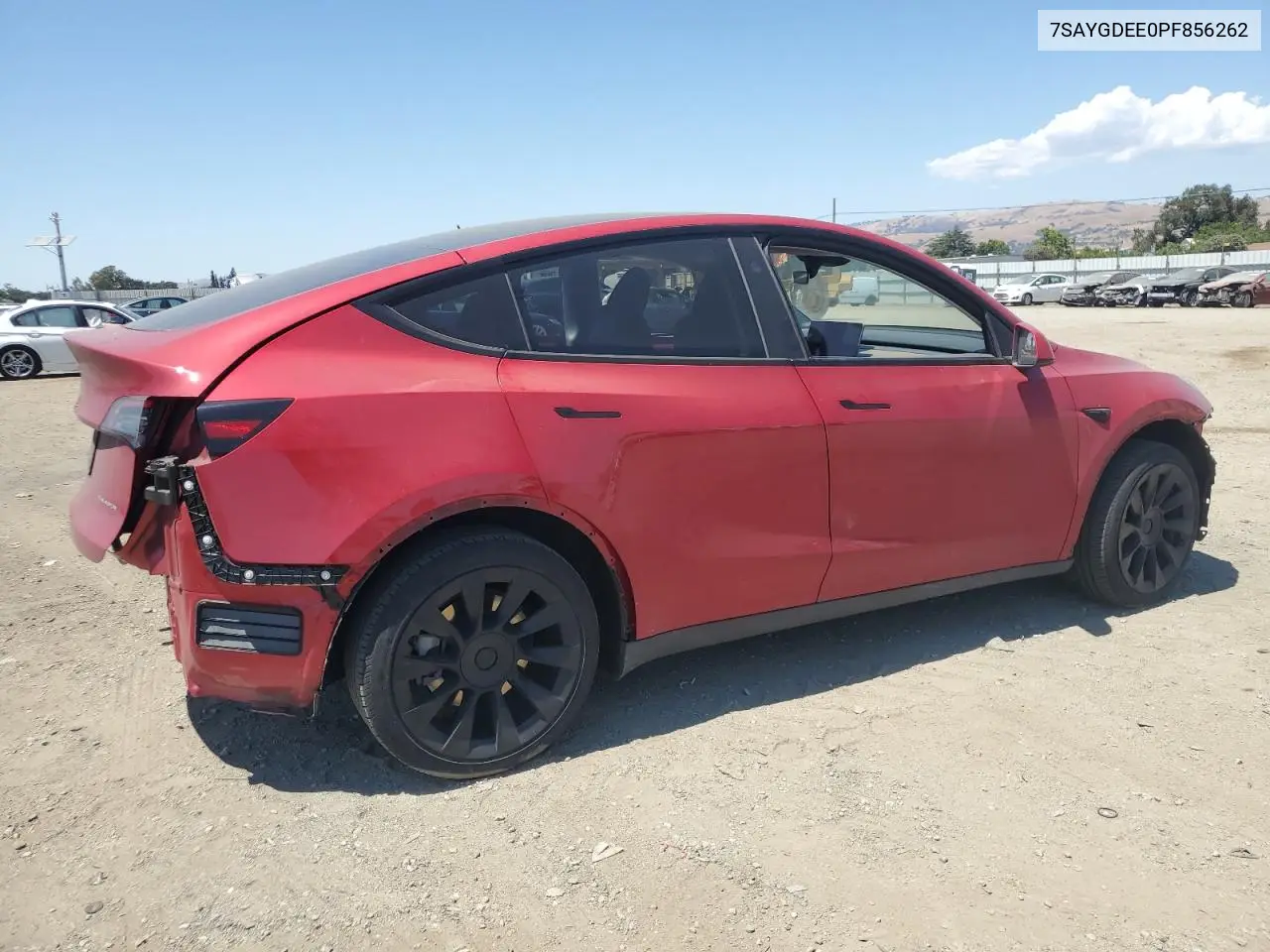 2023 Tesla Model Y VIN: 7SAYGDEE0PF856262 Lot: 63017675