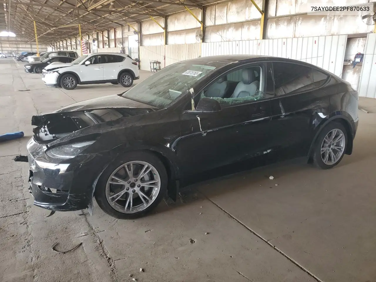 2023 Tesla Model Y VIN: 7SAYGDEE2PF870633 Lot: 63078765
