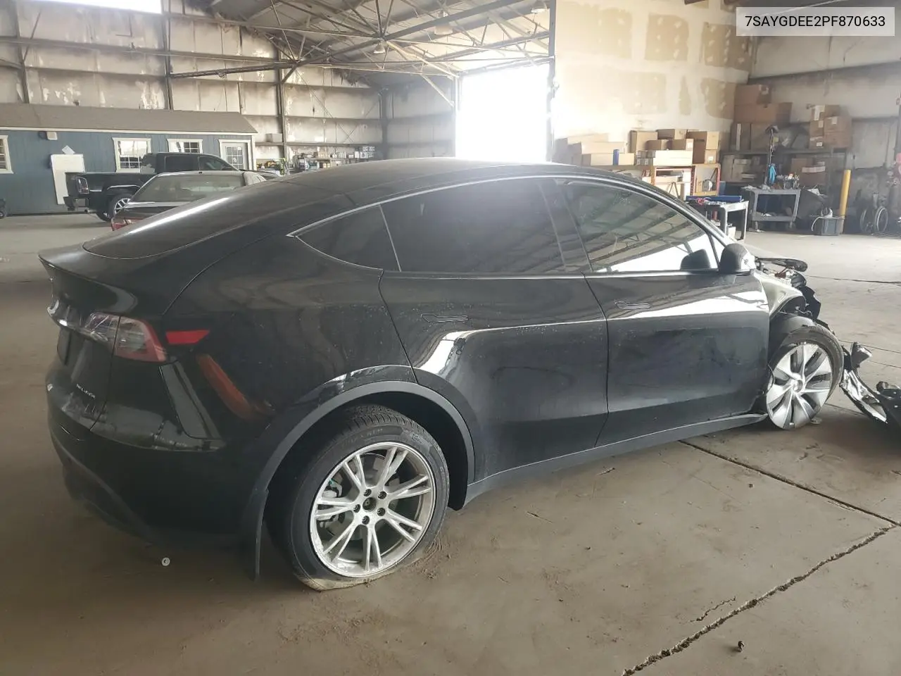 2023 Tesla Model Y VIN: 7SAYGDEE2PF870633 Lot: 63078765