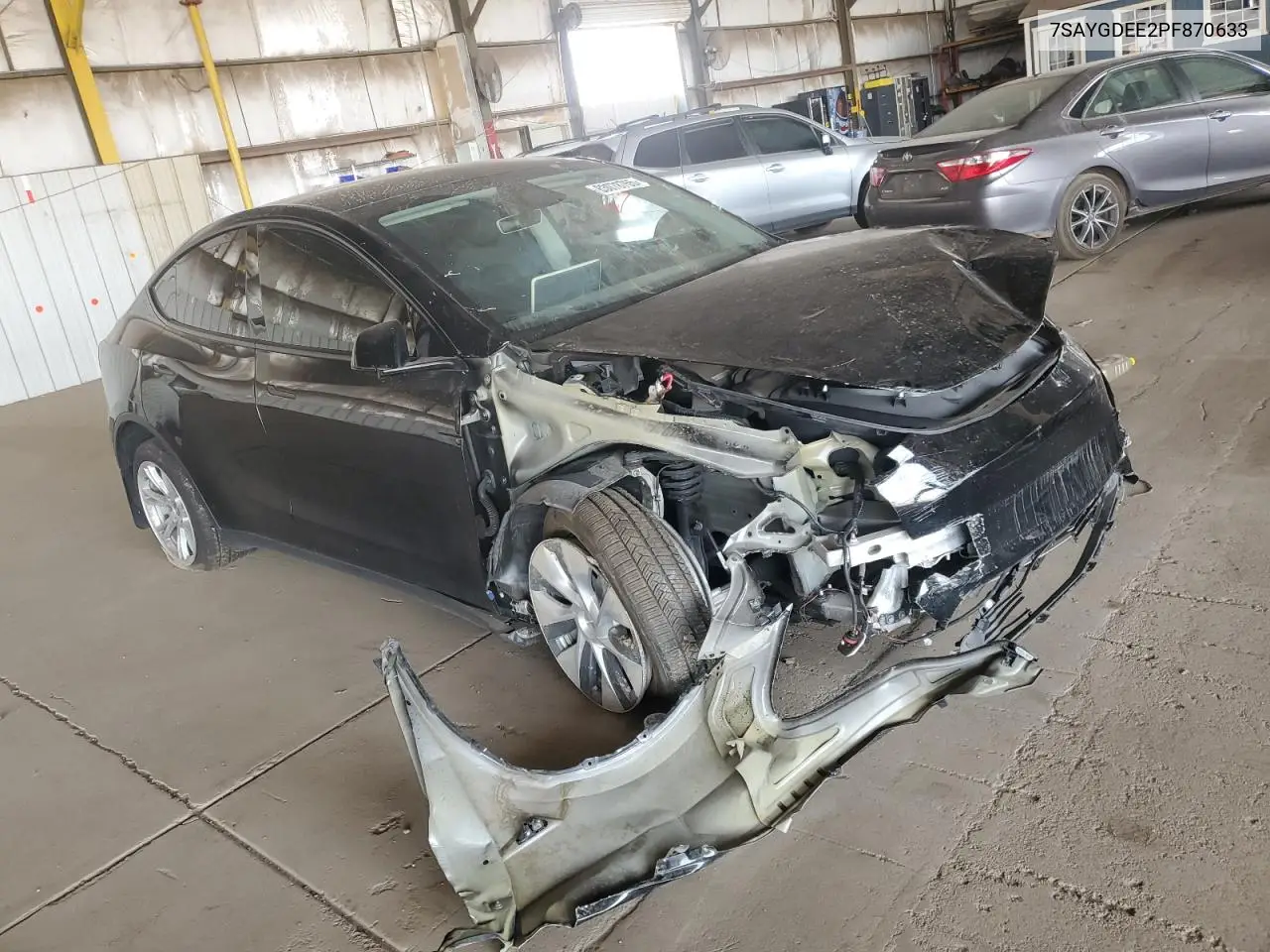 2023 Tesla Model Y VIN: 7SAYGDEE2PF870633 Lot: 63078765