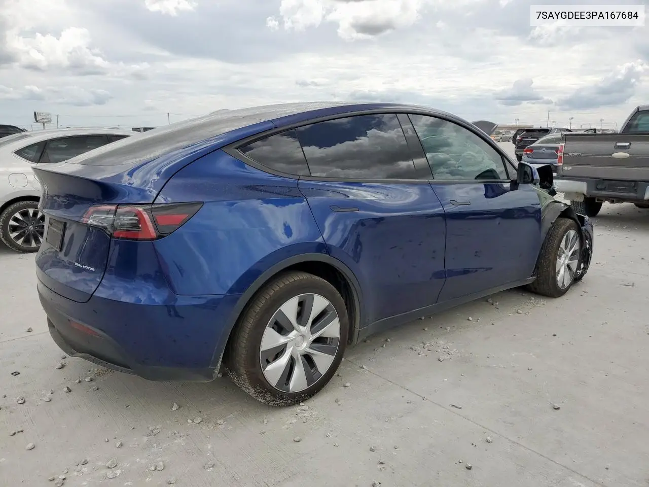 2023 Tesla Model Y VIN: 7SAYGDEE3PA167684 Lot: 63126885