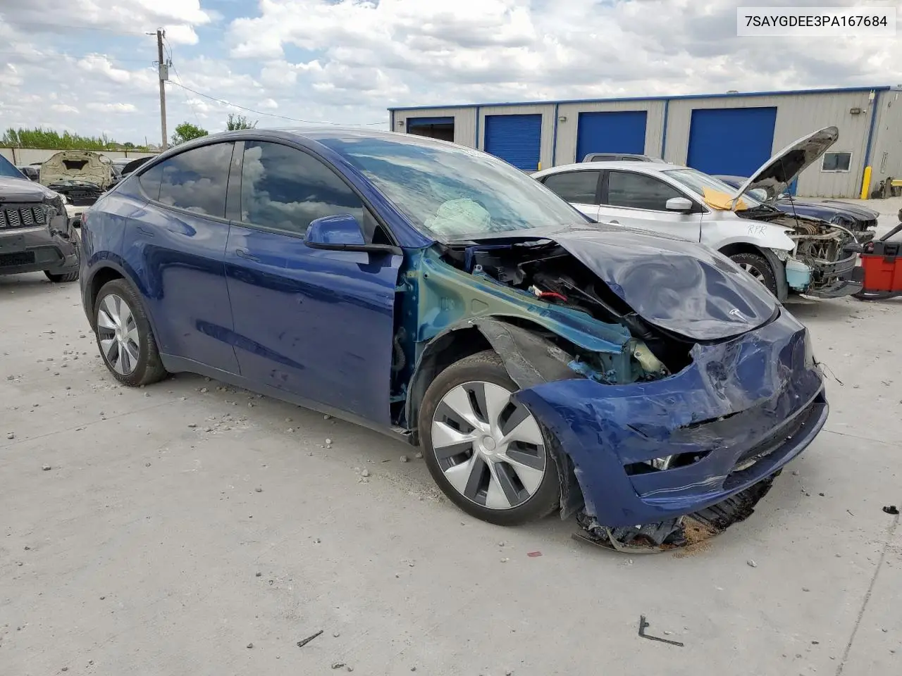 2023 Tesla Model Y VIN: 7SAYGDEE3PA167684 Lot: 63126885
