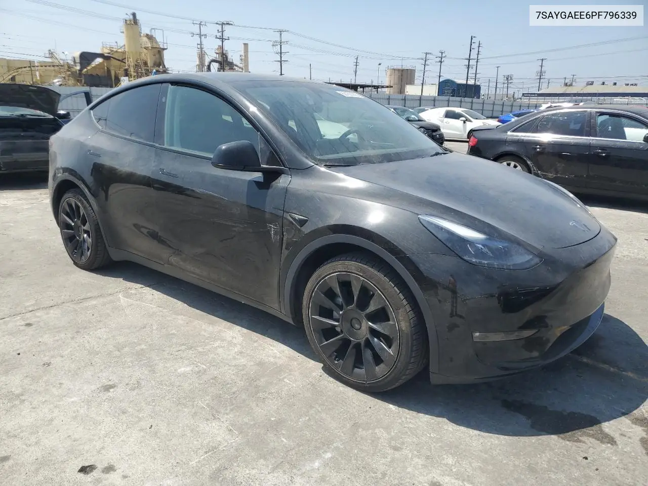 2023 Tesla Model Y VIN: 7SAYGAEE6PF796339 Lot: 63155255