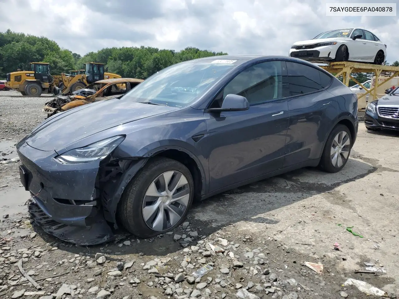 2023 Tesla Model Y VIN: 7SAYGDEE6PA040878 Lot: 63411635