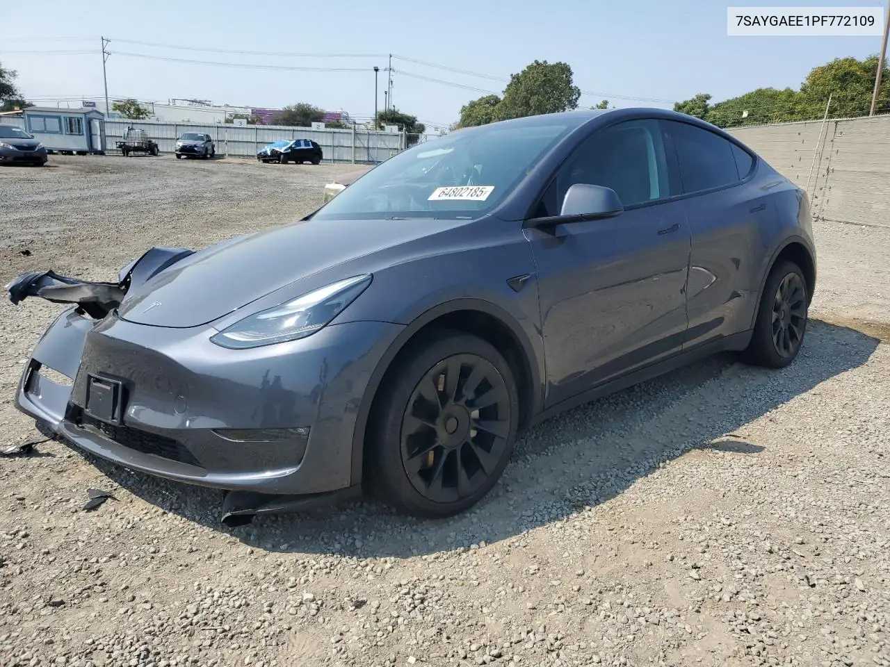 2023 Tesla Model Y VIN: 7SAYGAEE1PF772109 Lot: 64802185