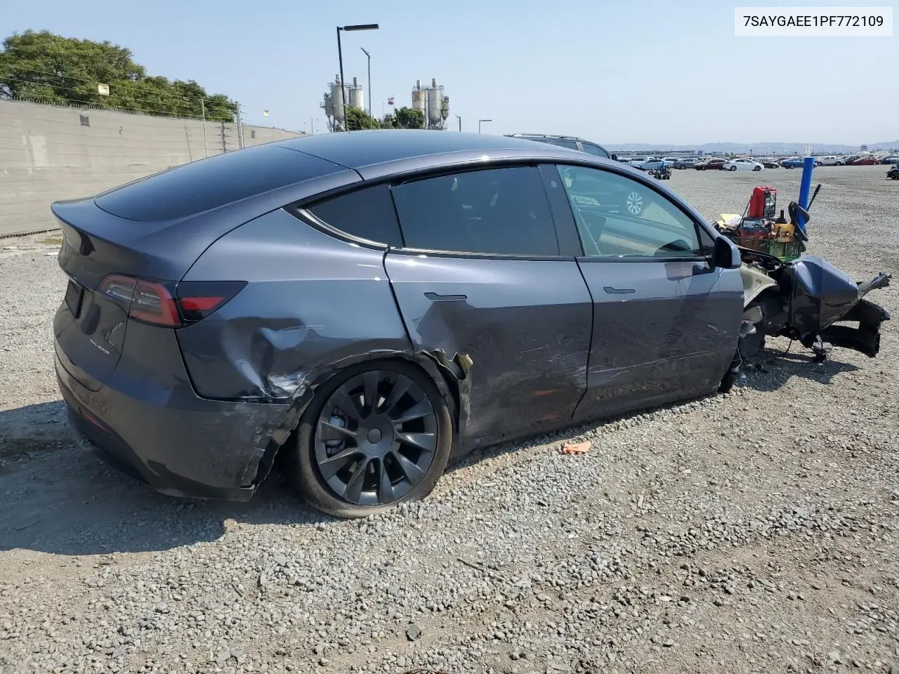 2023 Tesla Model Y VIN: 7SAYGAEE1PF772109 Lot: 64802185
