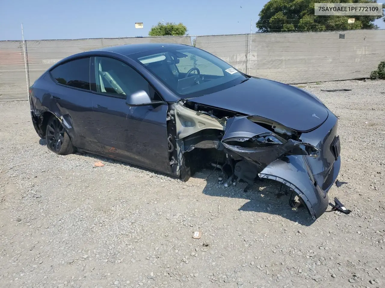 2023 Tesla Model Y VIN: 7SAYGAEE1PF772109 Lot: 64802185