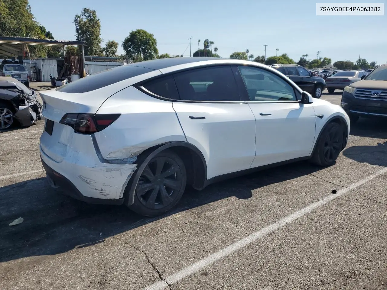 2023 Tesla Model Y VIN: 7SAYGDEE4PA063382 Lot: 64868145