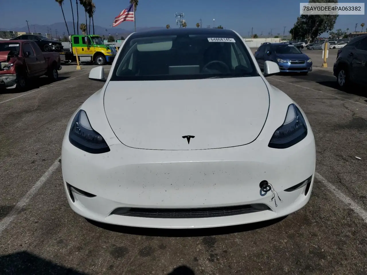 2023 Tesla Model Y VIN: 7SAYGDEE4PA063382 Lot: 64868145