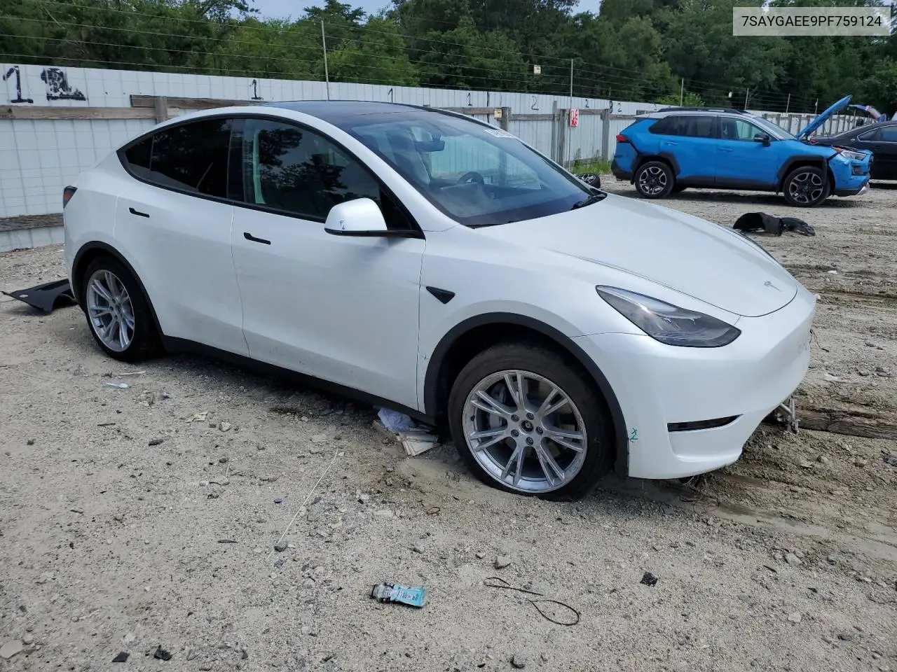 2023 Tesla Model Y VIN: 7SAYGAEE9PF759124 Lot: 64981185