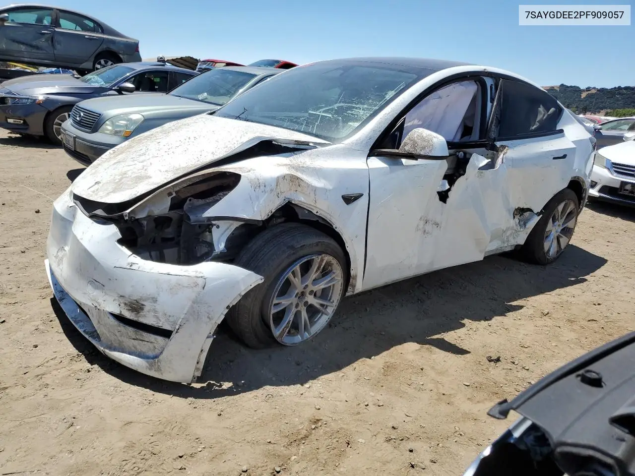 2023 Tesla Model Y VIN: 7SAYGDEE2PF909057 Lot: 64988675