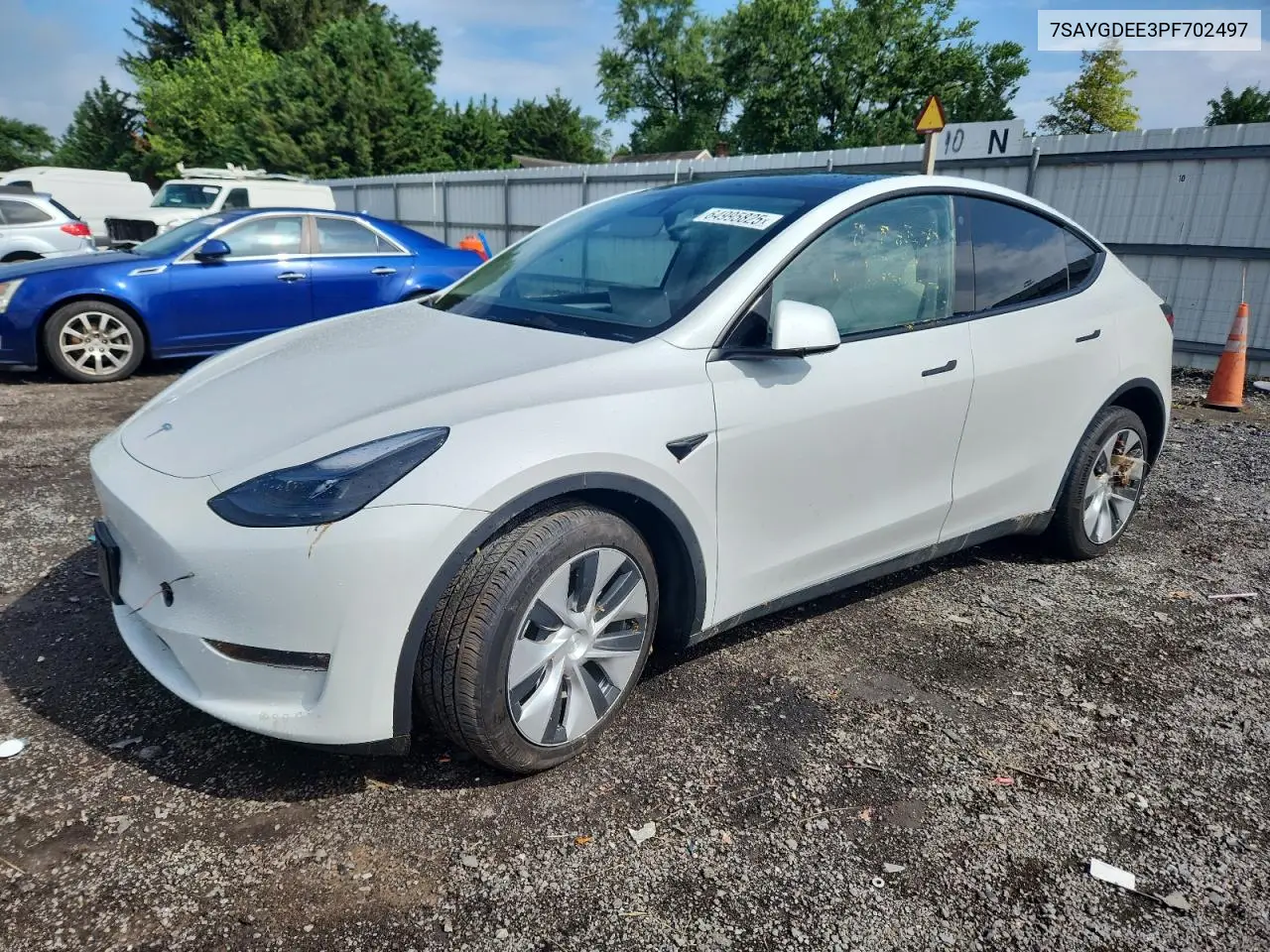 2023 Tesla Model Y VIN: 7SAYGDEE3PF702497 Lot: 64995825