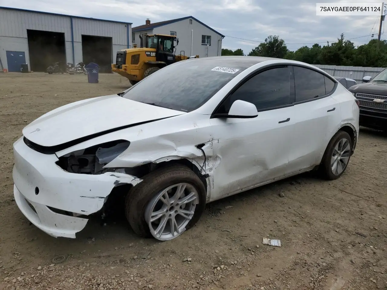 2023 Tesla Model Y VIN: 7SAYGAEE0PF641124 Lot: 65140725