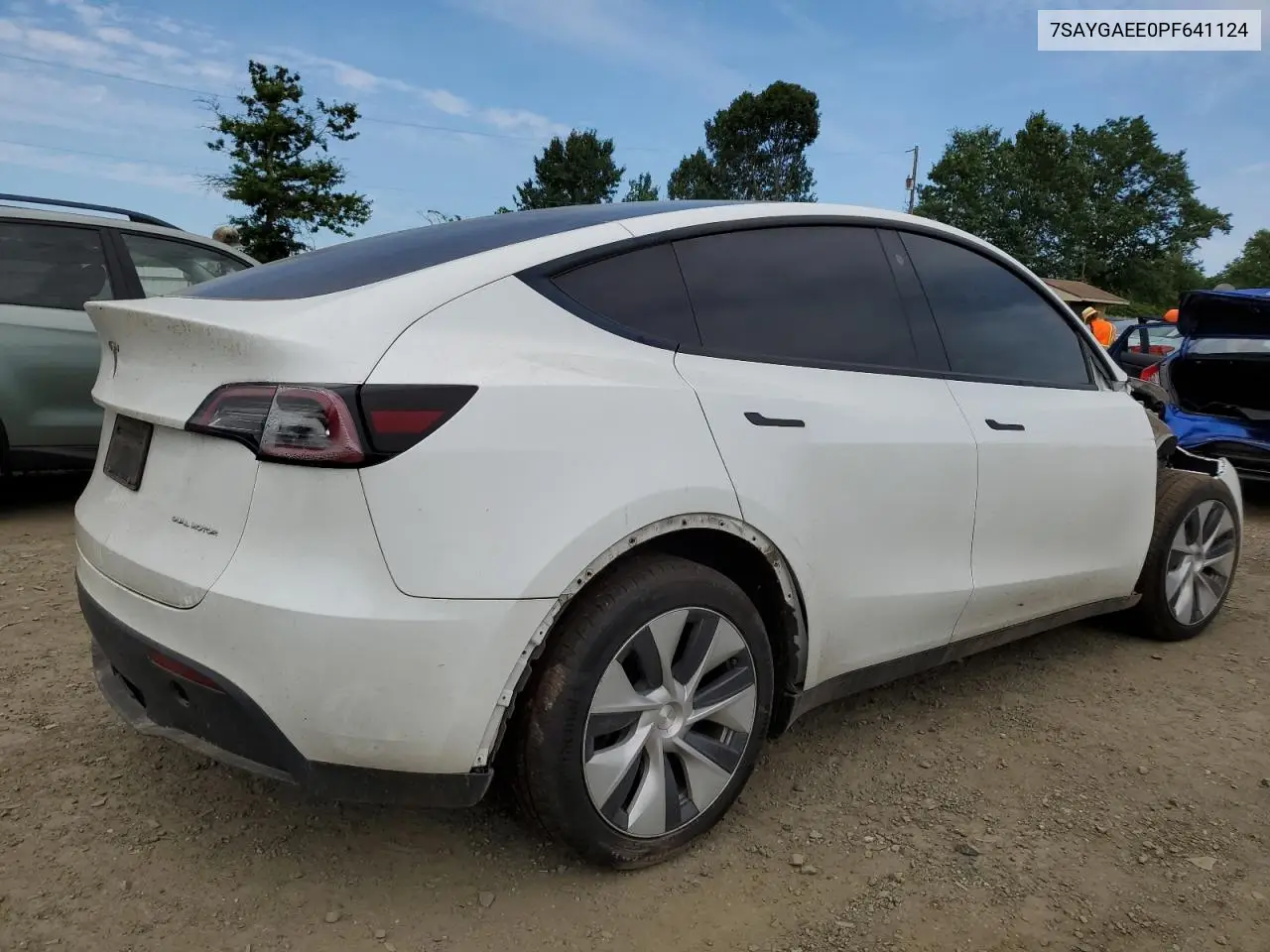 2023 Tesla Model Y VIN: 7SAYGAEE0PF641124 Lot: 65140725