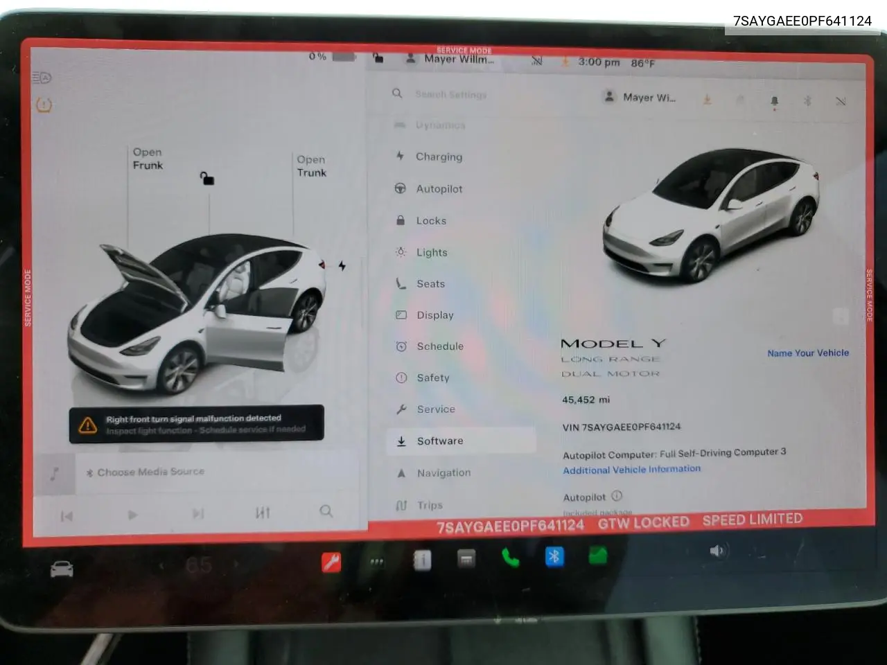 2023 Tesla Model Y VIN: 7SAYGAEE0PF641124 Lot: 65140725
