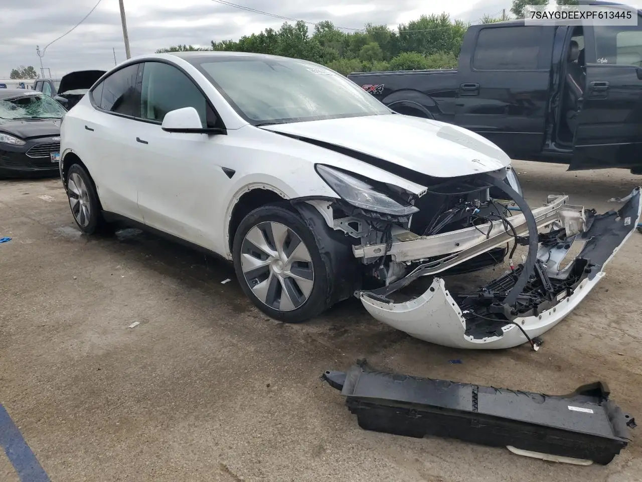 2023 Tesla Model Y VIN: 7SAYGDEEXPF613445 Lot: 65186455