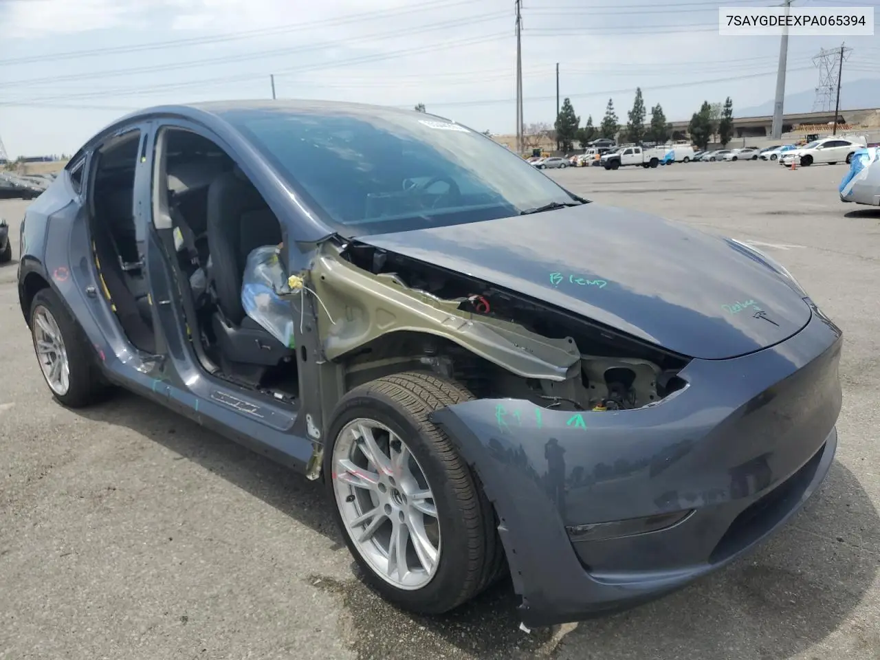 2023 Tesla Model Y VIN: 7SAYGDEEXPA065394 Lot: 65344255