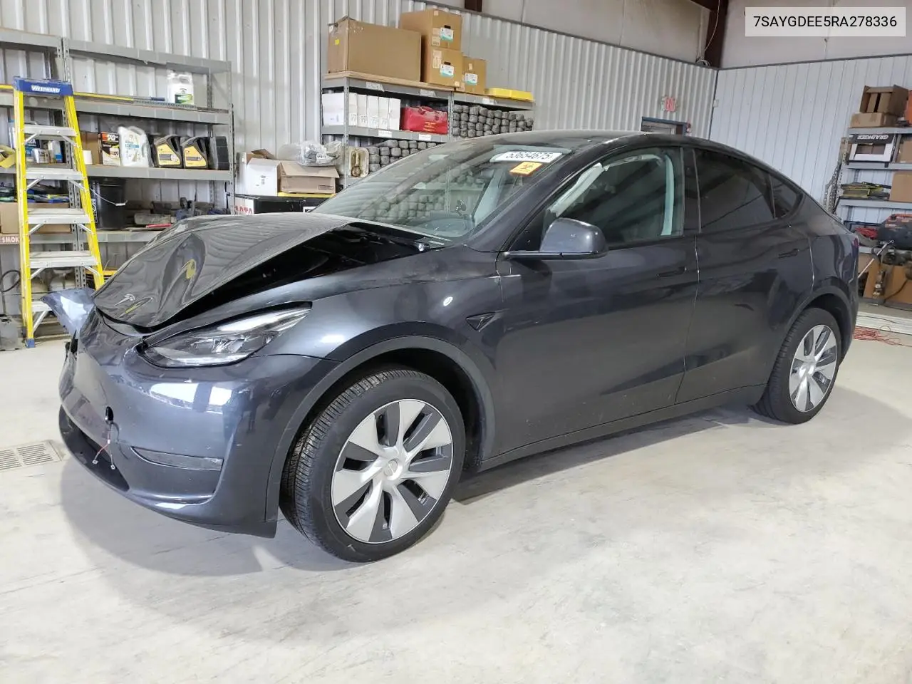 2024 Tesla Model Y VIN: 7SAYGDEE5RA278336 Lot: 53654675