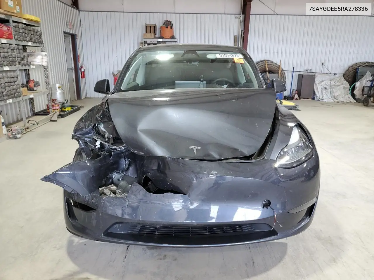 2024 Tesla Model Y VIN: 7SAYGDEE5RA278336 Lot: 53654675