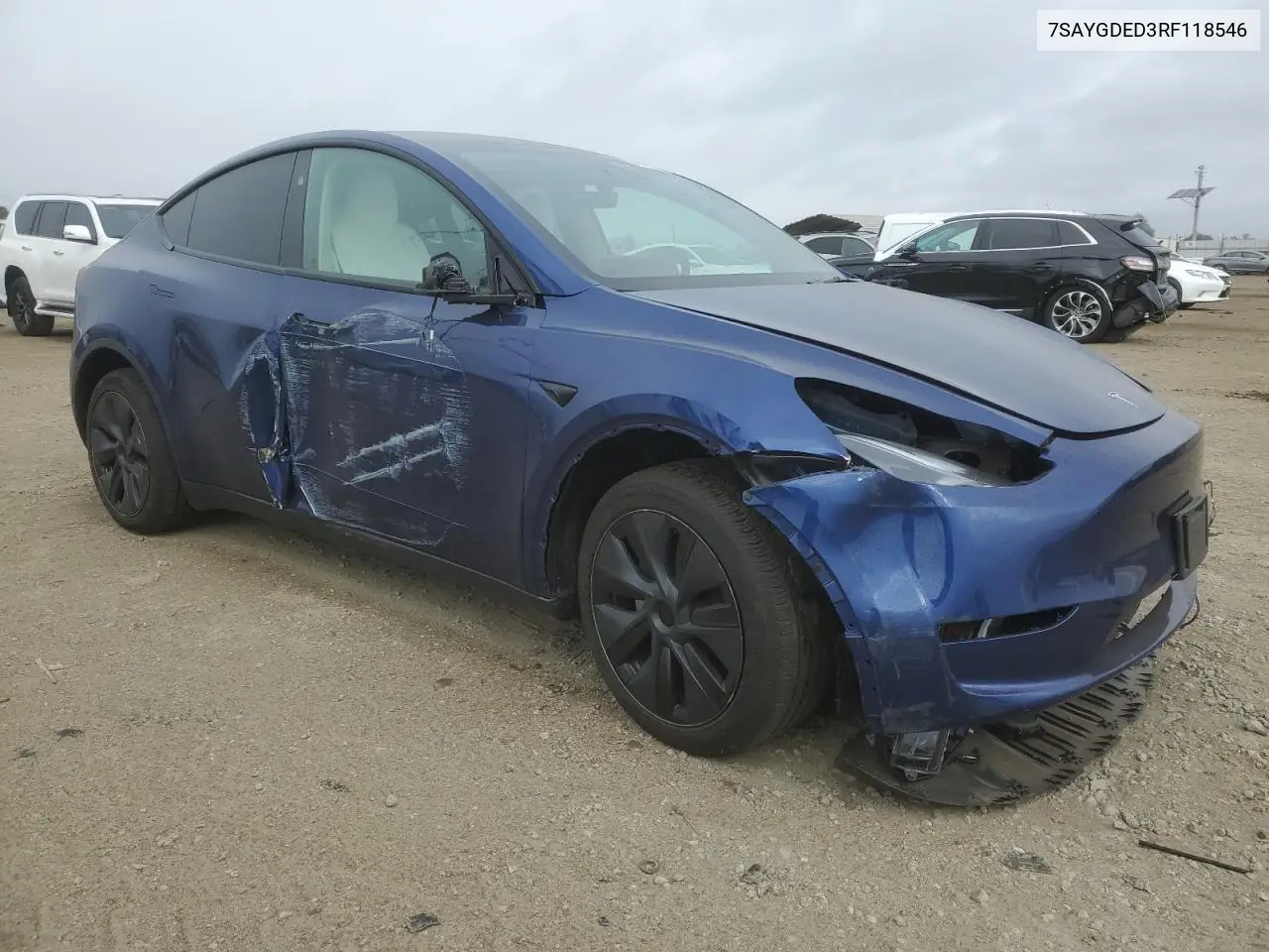 2024 Tesla Model Y VIN: 7SAYGDED3RF118546 Lot: 56573375