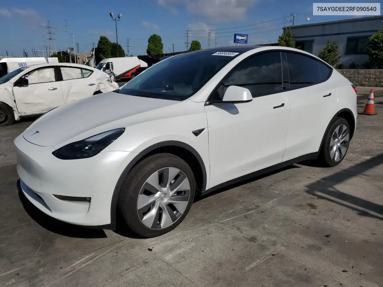 2024 Tesla Model Y VIN: 7SAYGDEE2RF090540 Lot: 56684505