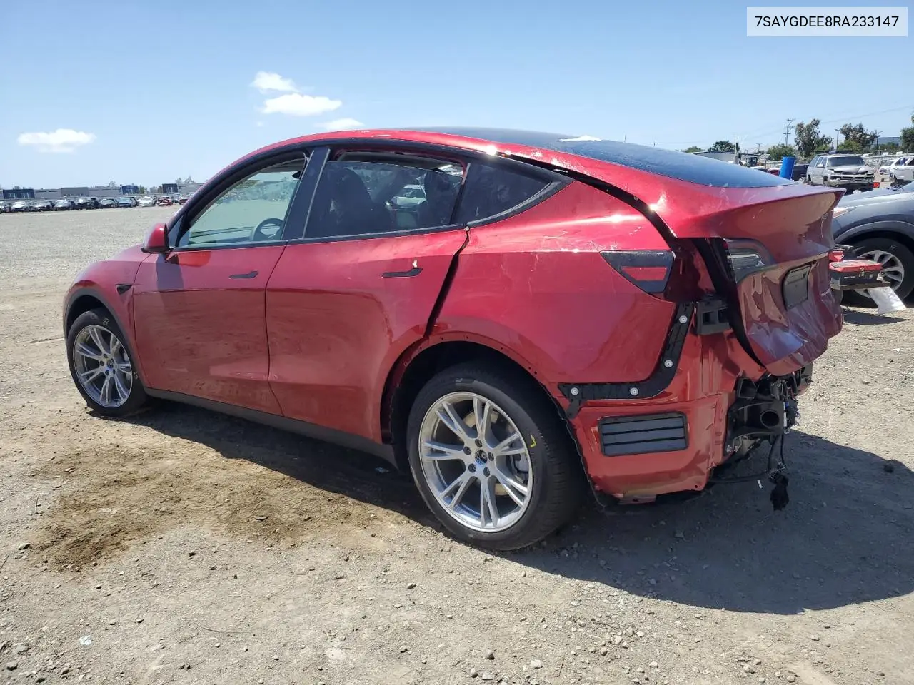7saygdee8ra233147 7SAYGDEE8RA233147 2024 Tesla Model Y