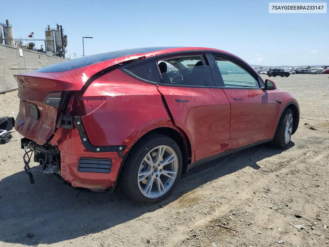 7saygdee8ra233147 7SAYGDEE8RA233147 2024 Tesla Model Y