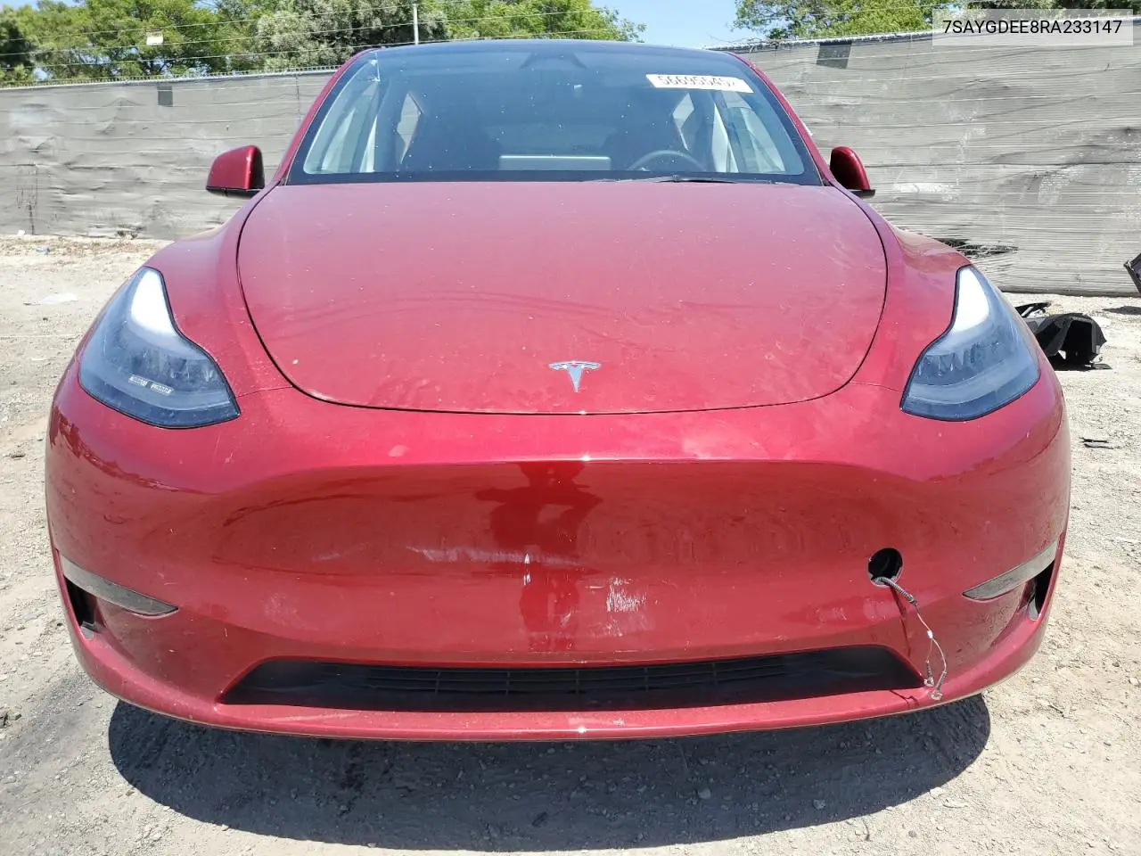7saygdee8ra233147 7SAYGDEE8RA233147 2024 Tesla Model Y