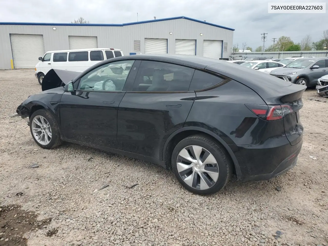 2024 Tesla Model Y VIN: 7SAYGDEE0RA227603 Lot: 56843545