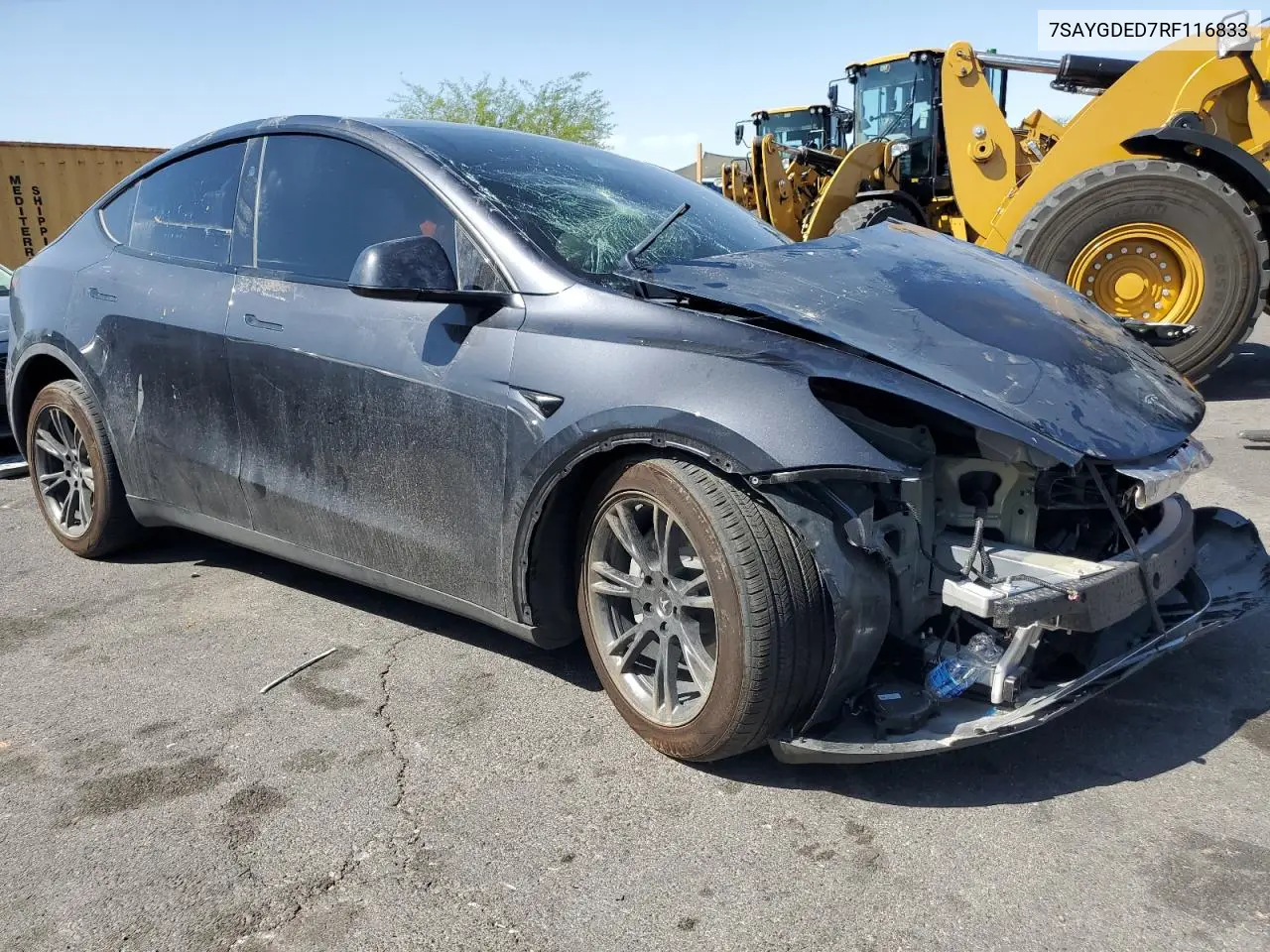 2024 Tesla Model Y VIN: 7SAYGDED7RF116833 Lot: 58777785