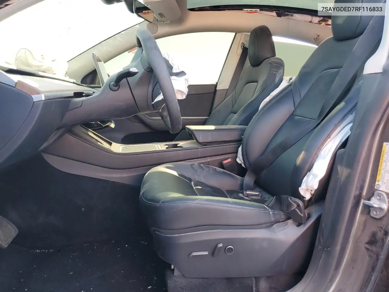 2024 Tesla Model Y VIN: 7SAYGDED7RF116833 Lot: 58777785