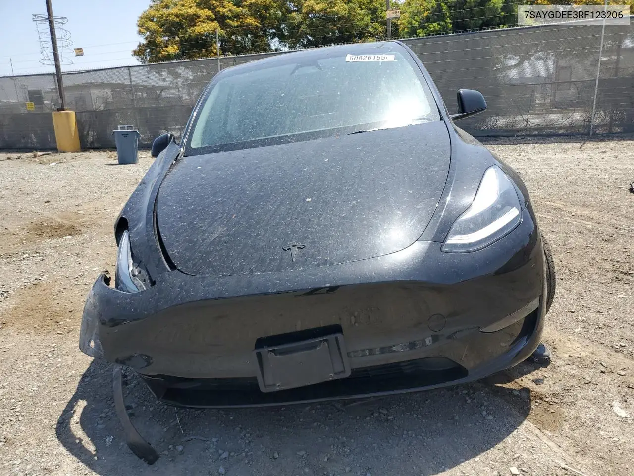 2024 Tesla Model Y VIN: 7SAYGDEE3RF123206 Lot: 60826155