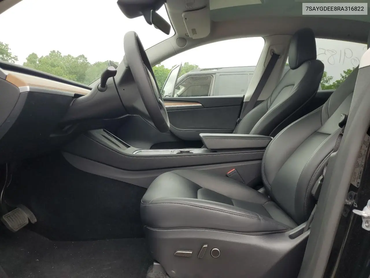 2024 Tesla Model Y VIN: 7SAYGDEE8RA316822 Lot: 60918505
