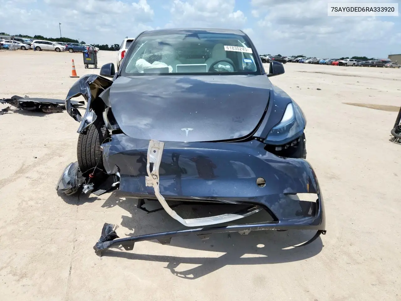 2024 Tesla Model Y VIN: 7SAYGDED6RA333920 Lot: 61830245