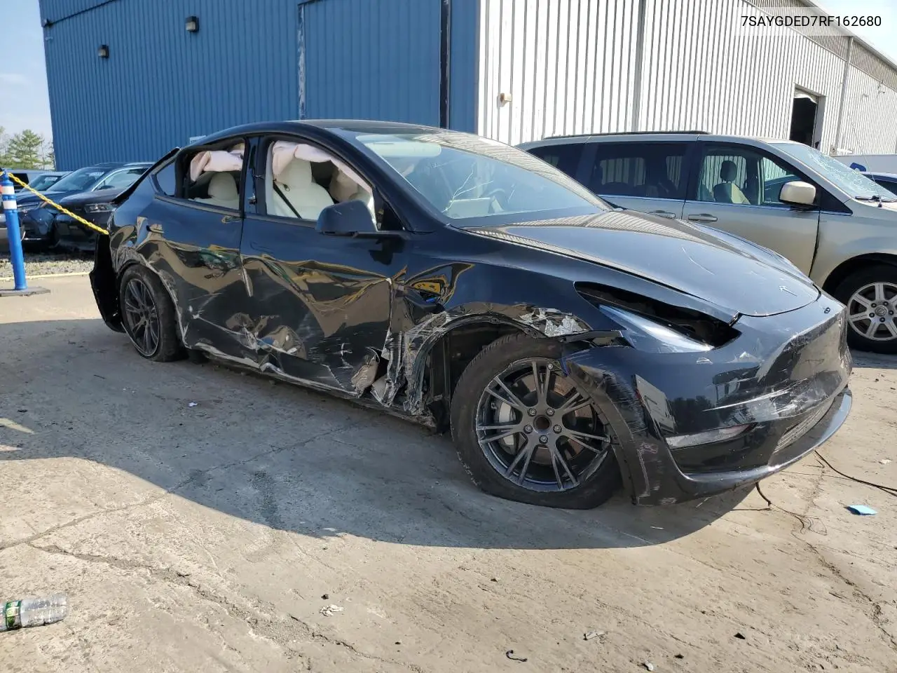 2024 Tesla Model Y VIN: 7SAYGDED7RF162680 Lot: 61991495
