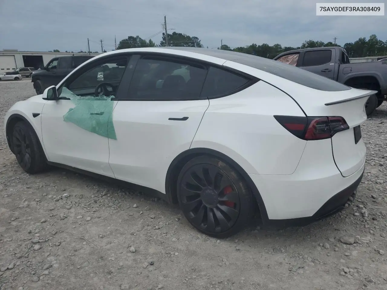 2024 Tesla Model Y VIN: 7SAYGDEF3RA308409 Lot: 62237375