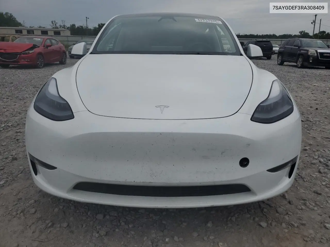 2024 Tesla Model Y VIN: 7SAYGDEF3RA308409 Lot: 62237375