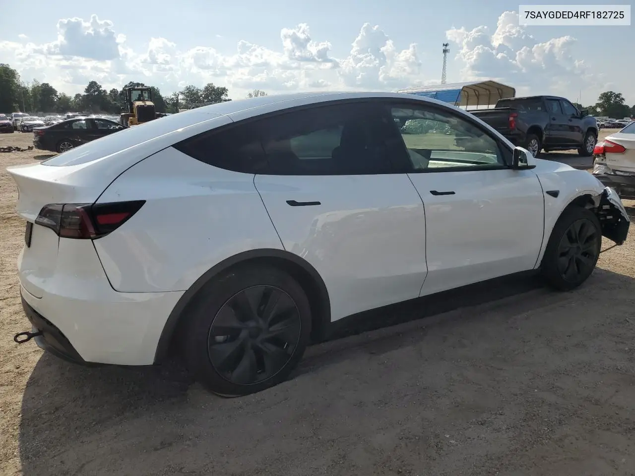 2024 Tesla Model Y VIN: 7SAYGDED4RF182725 Lot: 62392615