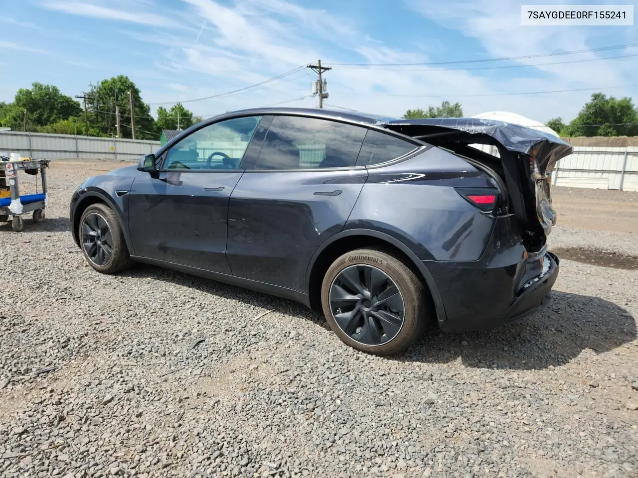 2024 Tesla Model Y VIN: 7SAYGDEE0RF155241 Lot: 62731345
