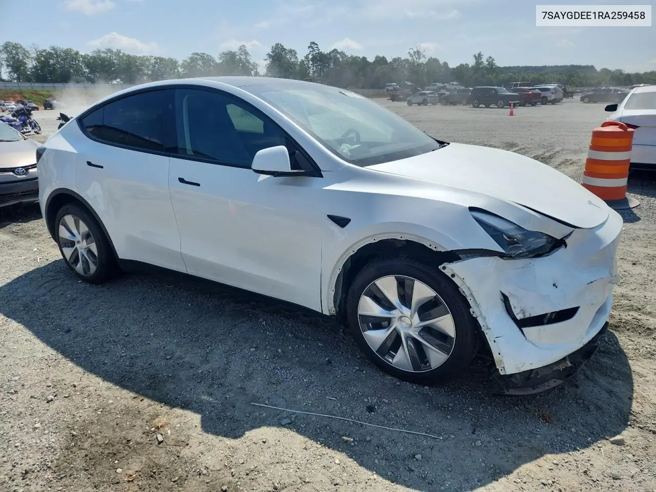 2024 Tesla Model Y VIN: 7SAYGDEE1RA259458 Lot: 62735315