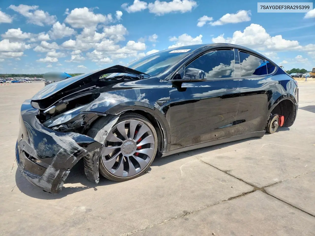 2024 Tesla Model Y VIN: 7SAYGDEF3RA295399 Lot: 62844215