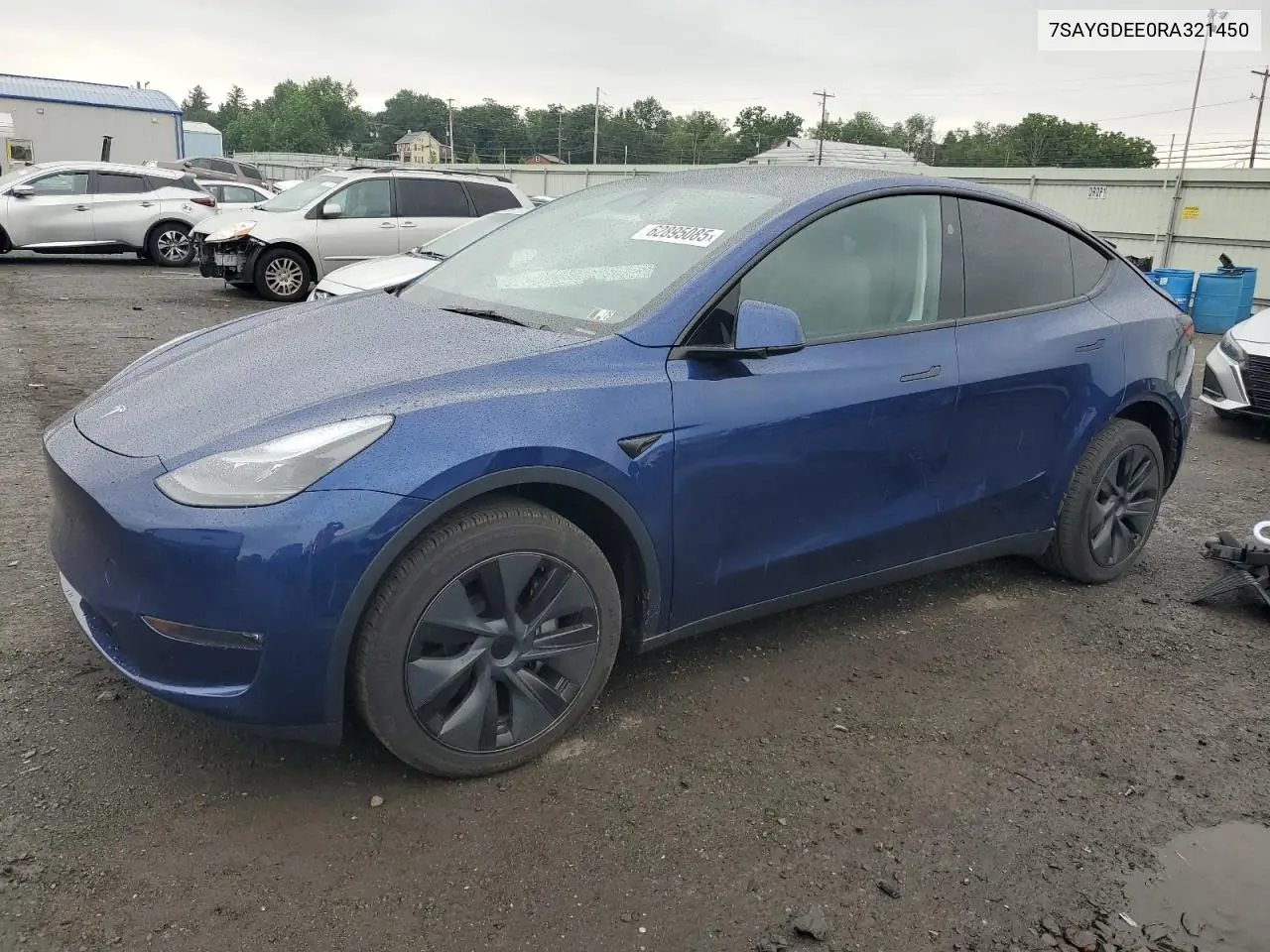 2024 Tesla Model Y VIN: 7SAYGDEE0RA321450 Lot: 62895085