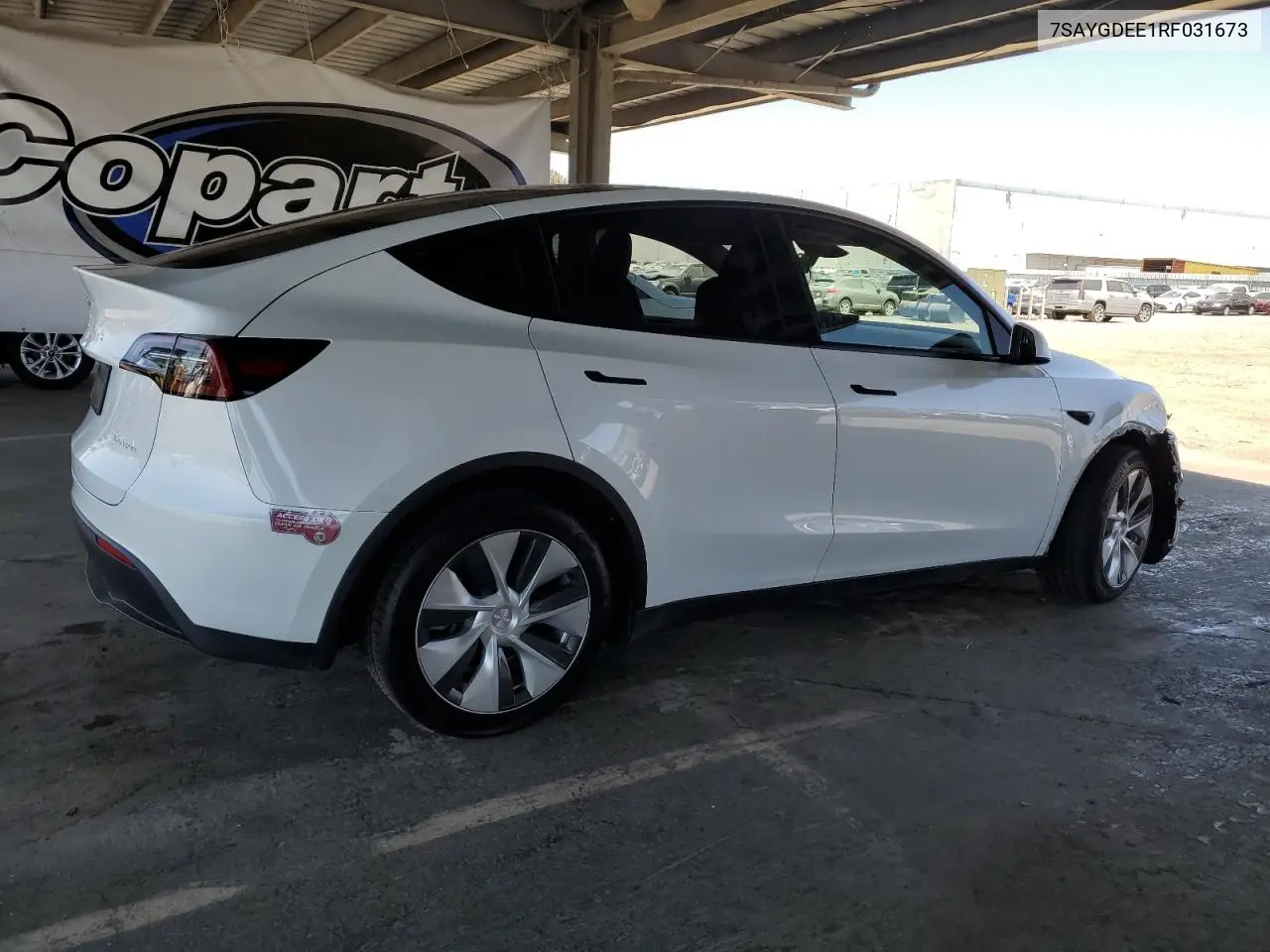 2024 Tesla Model Y VIN: 7SAYGDEE1RF031673 Lot: 62934005