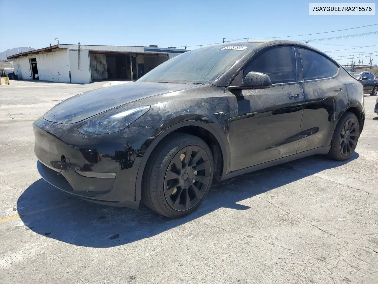2024 Tesla Model Y VIN: 7SAYGDEE7RA215576 Lot: 63054895