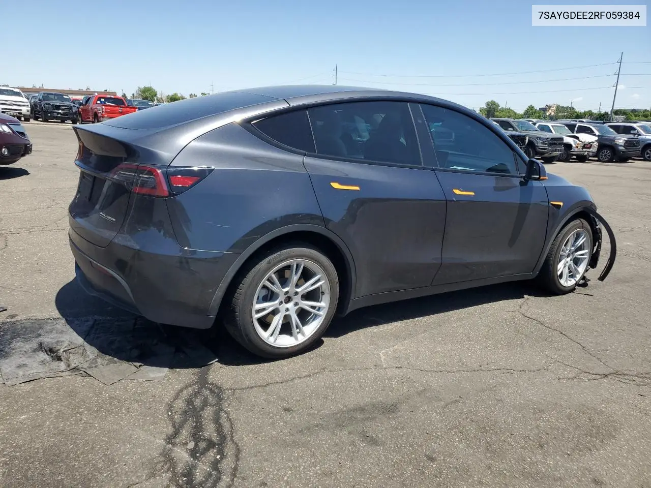 2024 Tesla Model Y VIN: 7SAYGDEE2RF059384 Lot: 63147645