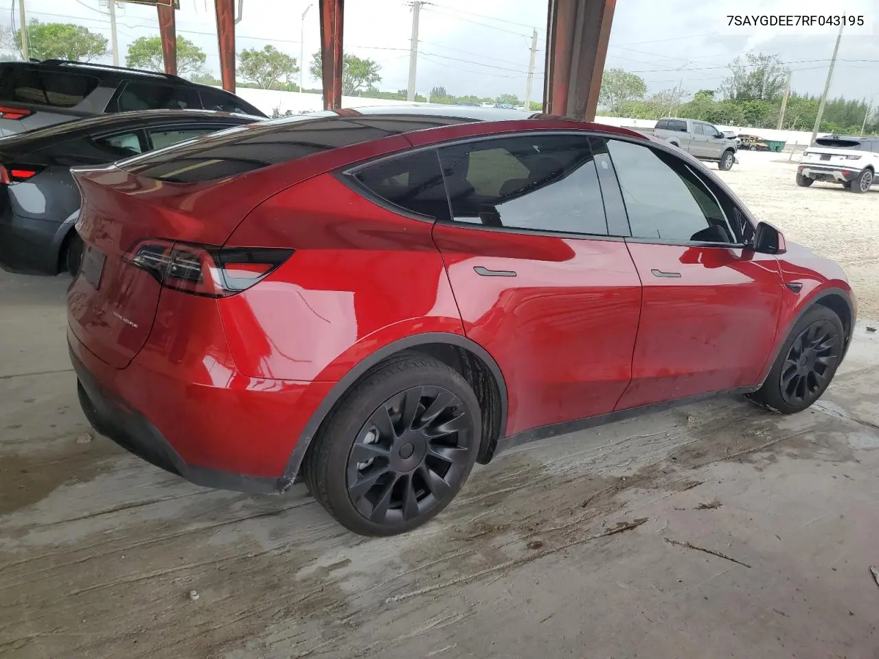 2024 Tesla Model Y VIN: 7SAYGDEE7RF043195 Lot: 63557595