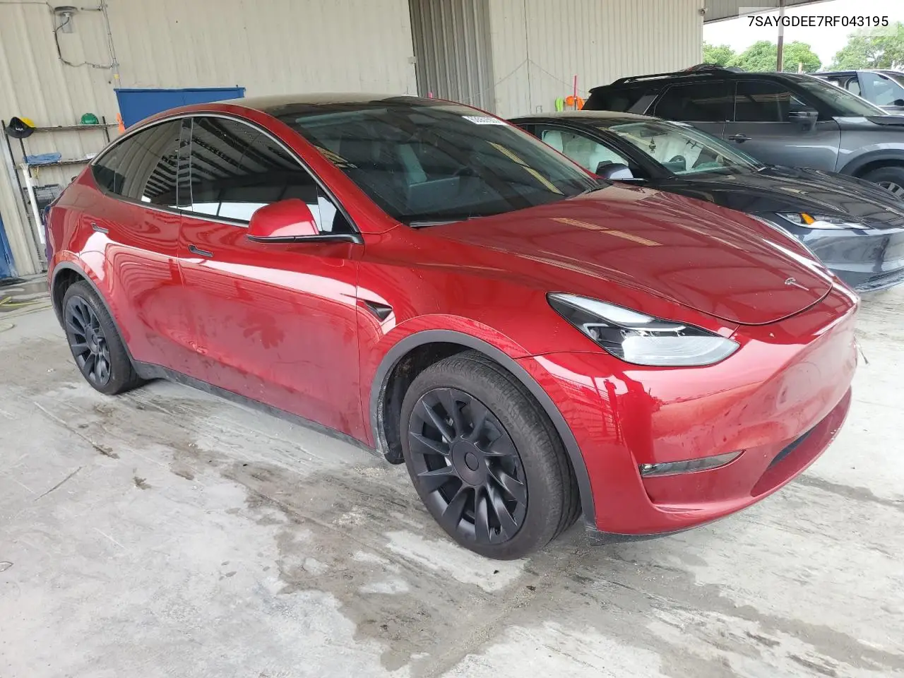 2024 Tesla Model Y VIN: 7SAYGDEE7RF043195 Lot: 63557595