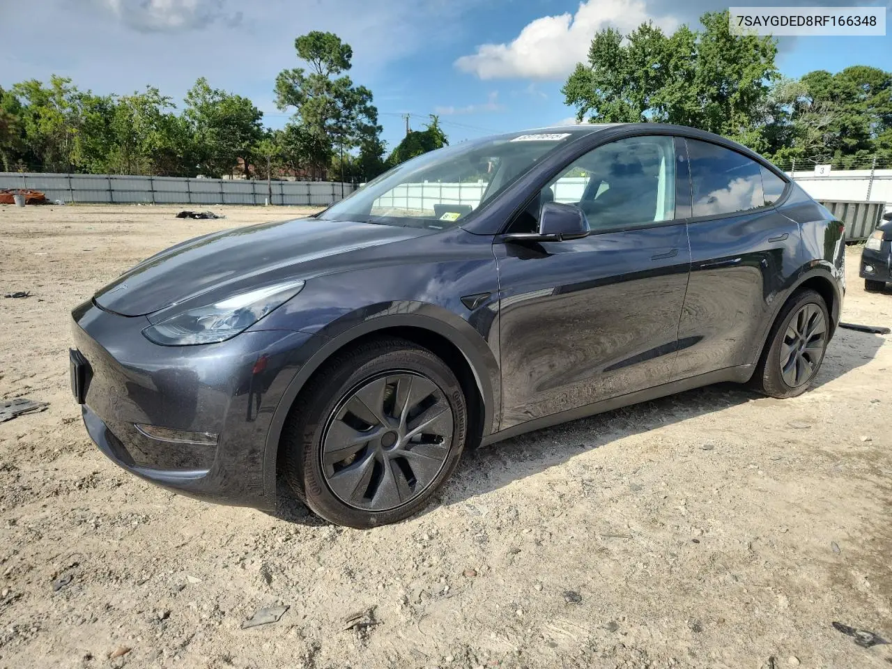 2024 Tesla Model Y VIN: 7SAYGDED8RF166348 Lot: 65170815